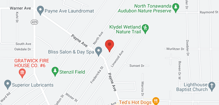 map of 458 Fredericka St
